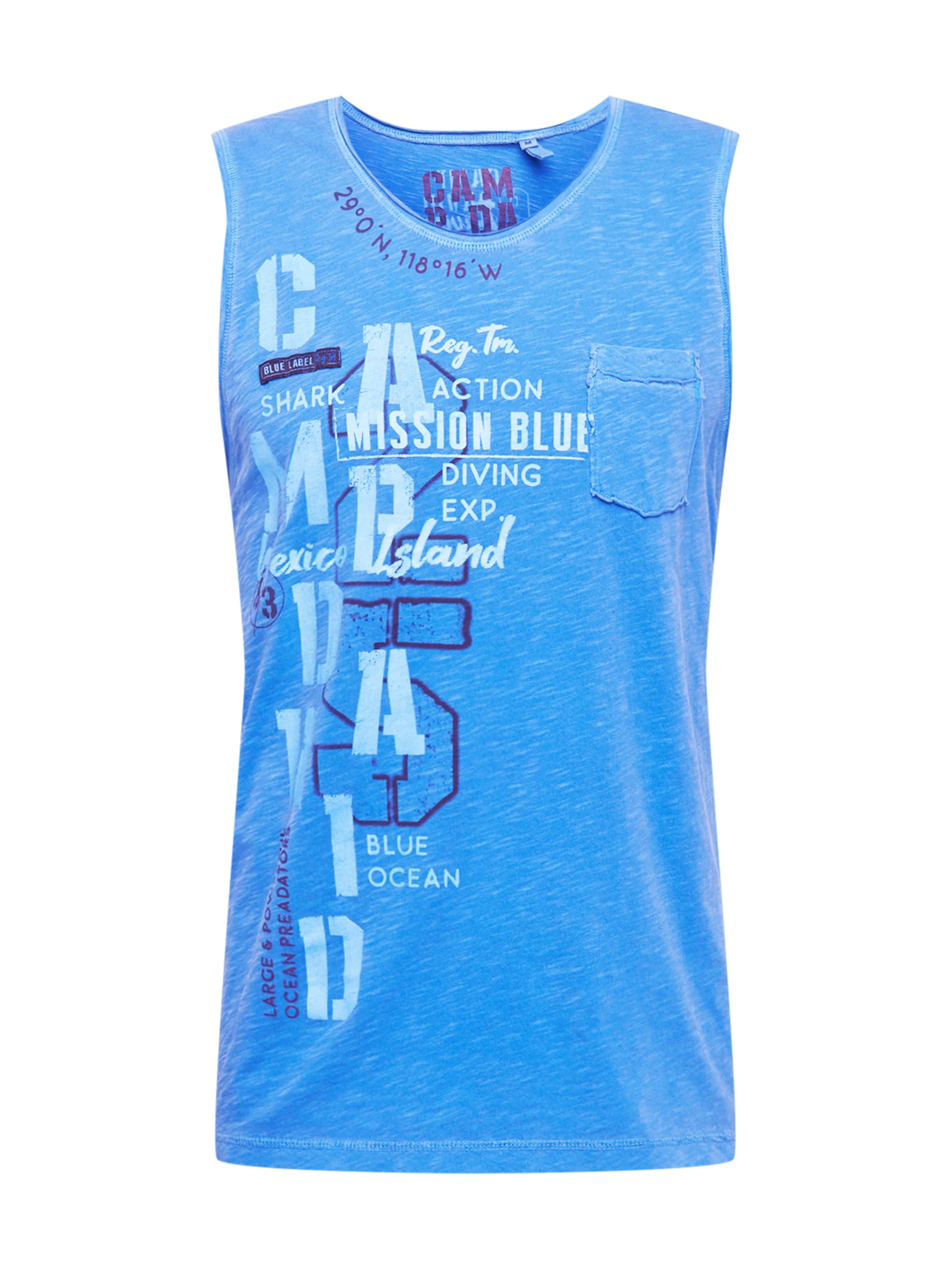 CAMP DAVID Футболка в Синий: спереди