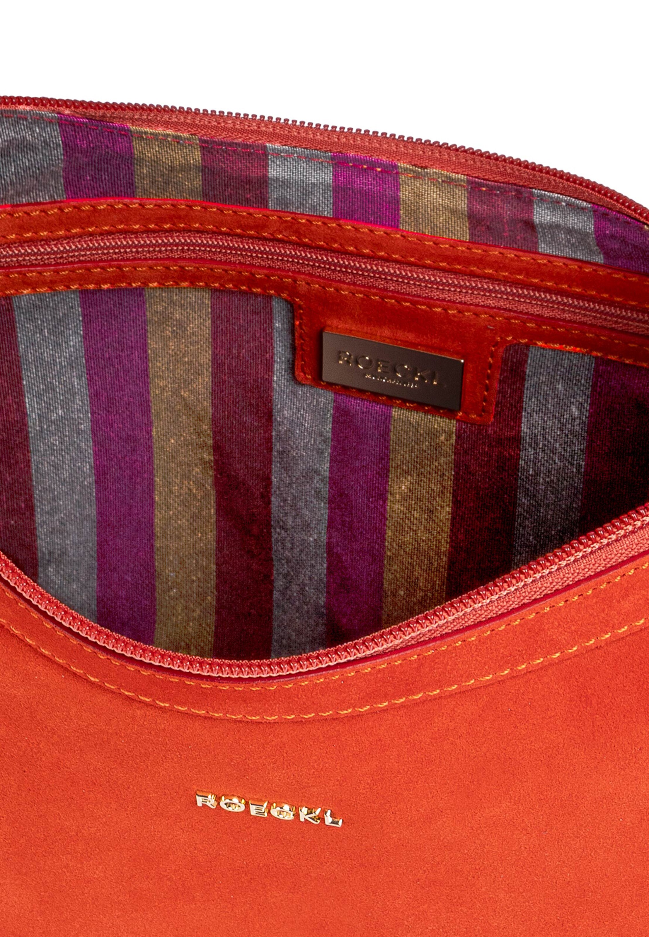 Roeckl Schoudertas 'LIBERTY SCHULTERTASCHE NUBUK SMALL' in Oranje