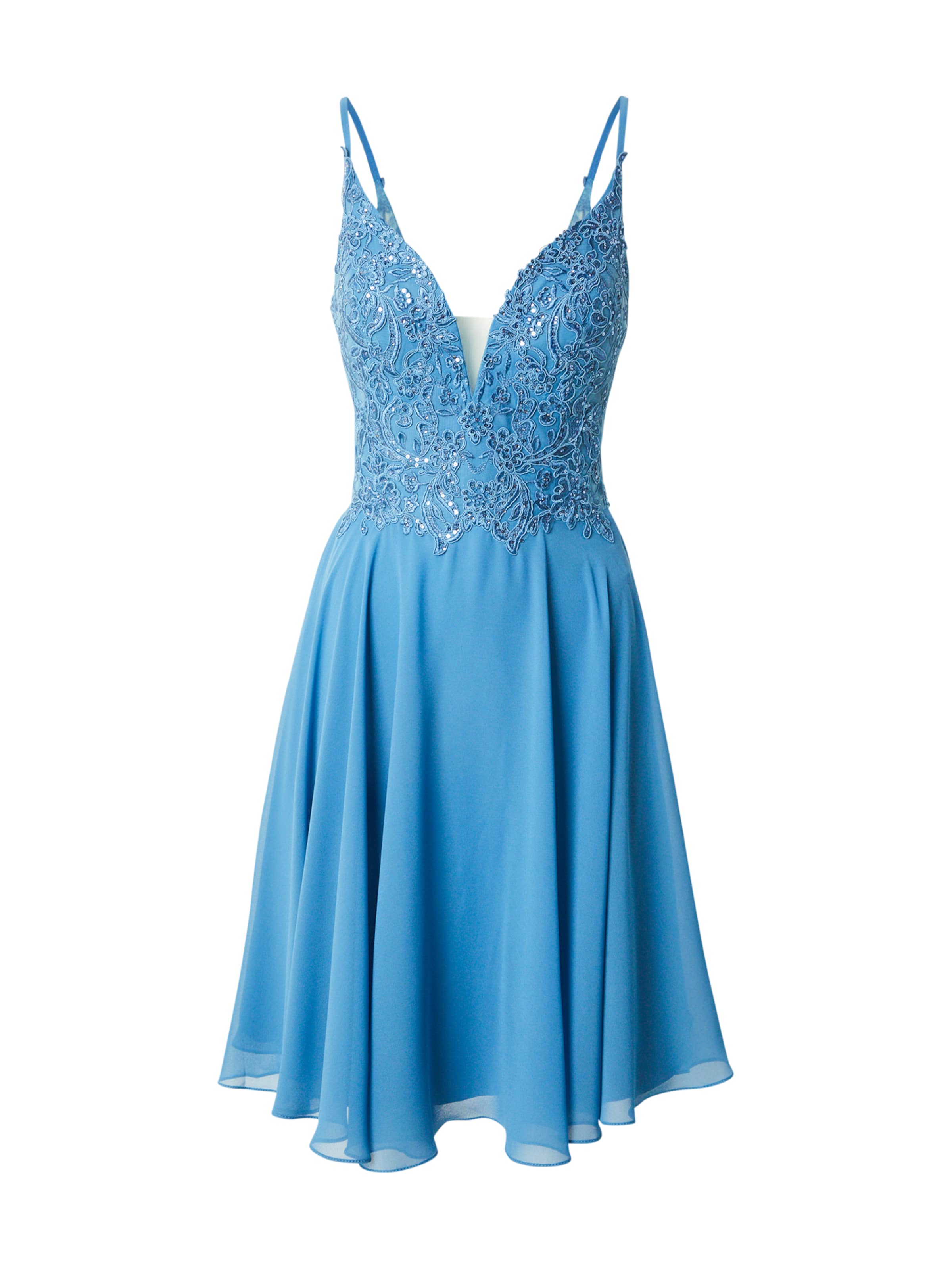 mascara - Vestido de gala en azul: frente