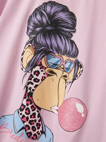 NAME IT Bluser & t-shirts 'Bored Ape' i pink