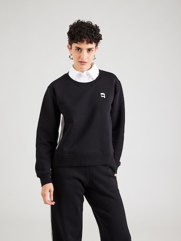 Karl Lagerfeld Sweatshirt in Black: front