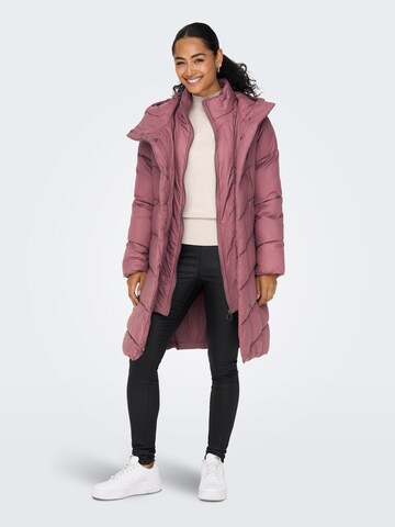 ONLY Winter coat 'Audrey' in Pink