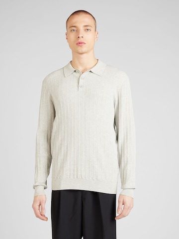 Wax London Sweater 'OBAN' in Grey: front
