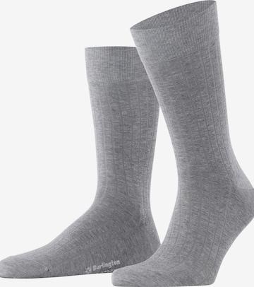 BURLINGTON Socks 'Duke Street' in Grey: front