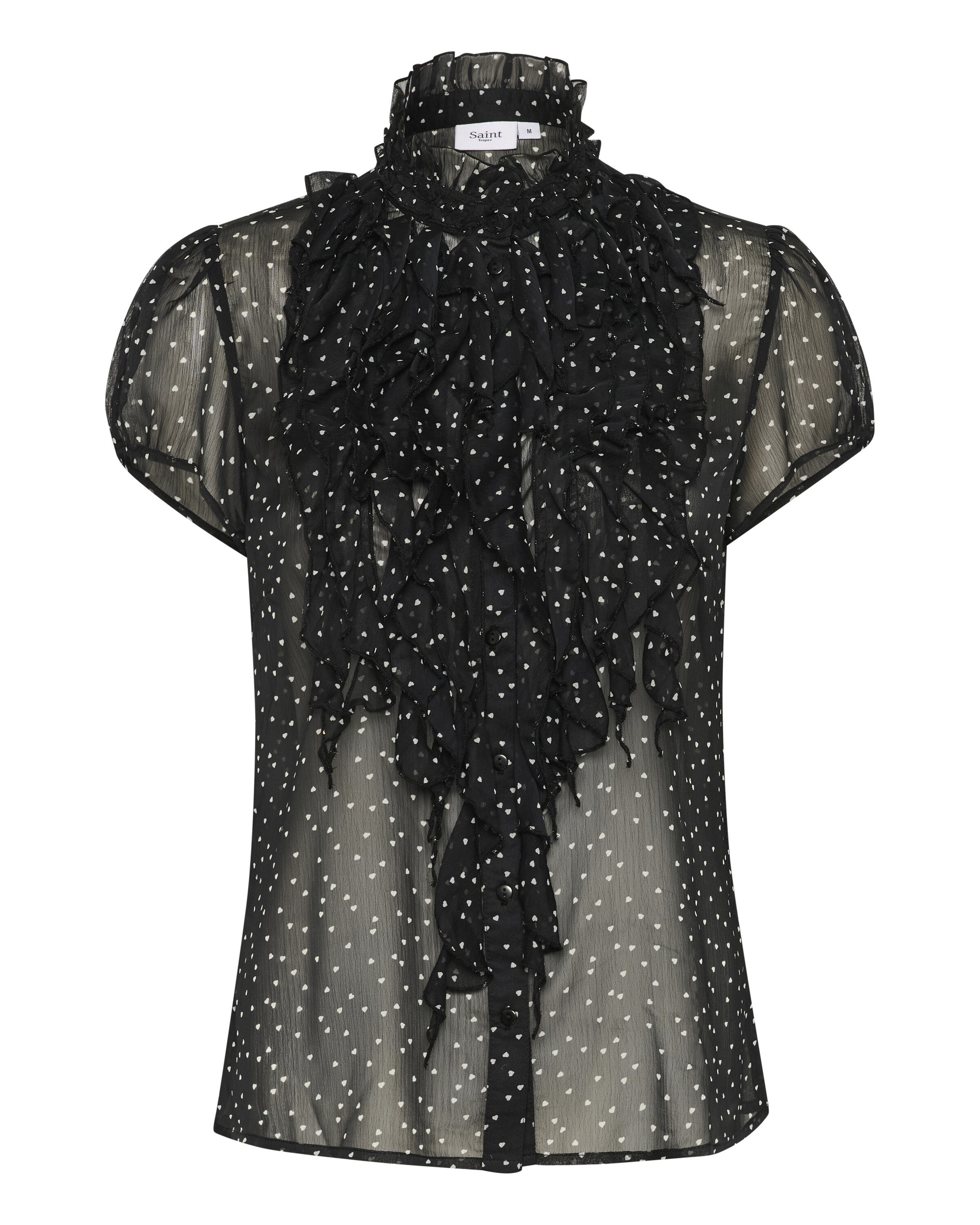 SAINT TROPEZ Shirt 'Lilja' in Black: front