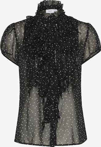 SAINT TROPEZ Bluse 'Lilja' in Schwarz: Vorderseite