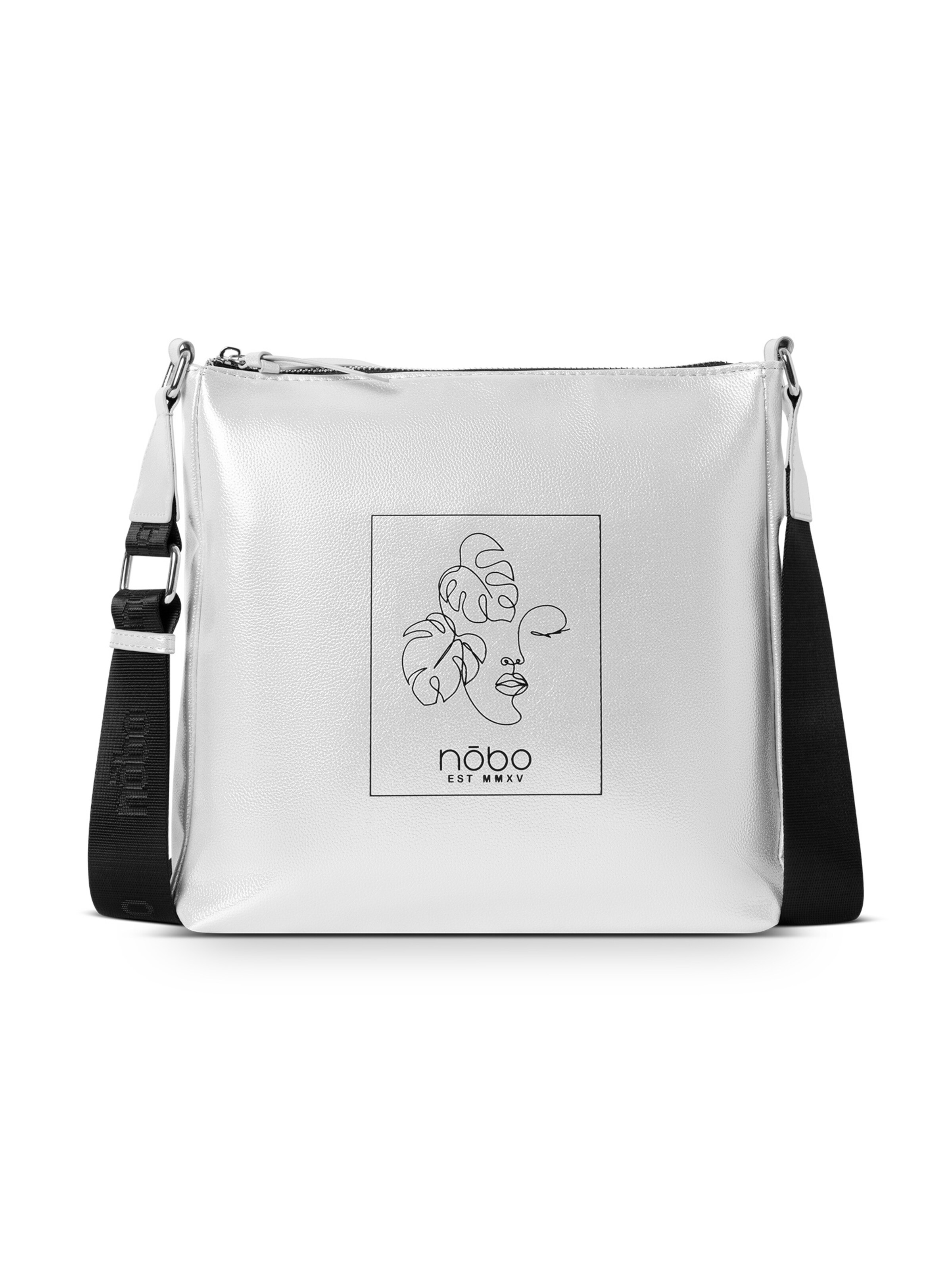 NOBO Tasche   'SANTORINI' in Silber: Vorderseite