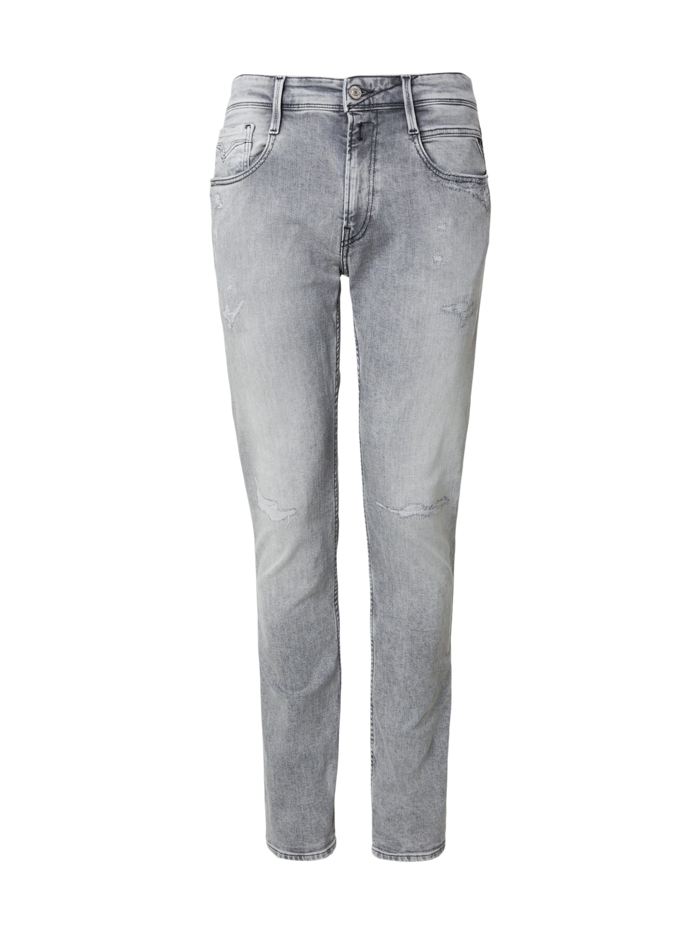 REPLAY Обычный Джинсы 'ANBASS' в Серый: спереди