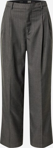 SCOTCH & SODA Zvonové kalhoty Kalhoty se sklady v pase – šedá: přední strana