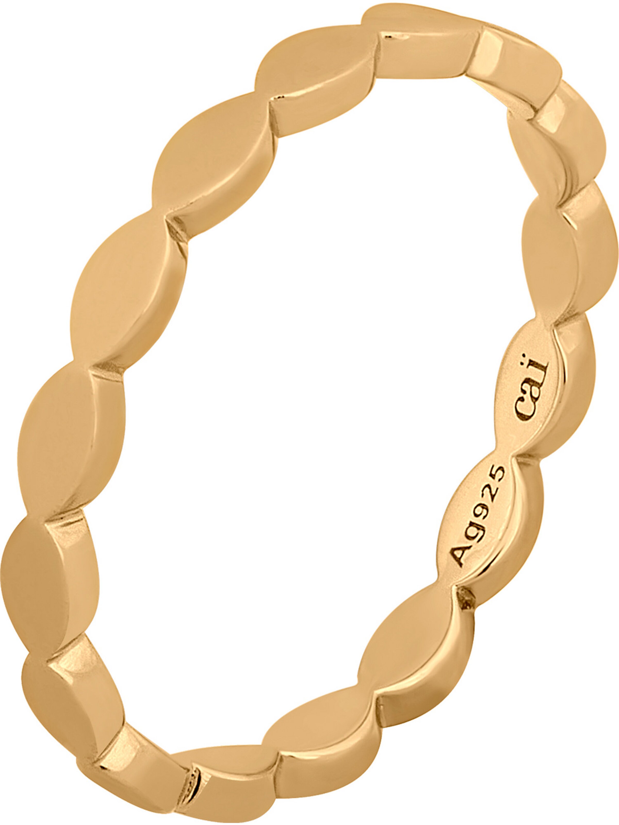 caï Ring in Gold: Vorderseite