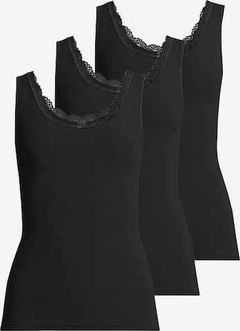 Nina von C. Undershirt 'Body & Soul' in Black: front
