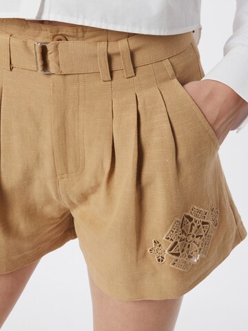 Ipekyol Regular Pleat-Front Pants in Beige