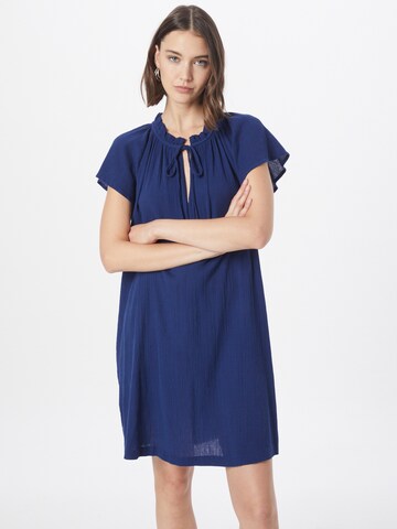 UNITED COLORS OF BENETTON Košilové šaty – modrá: přední strana
