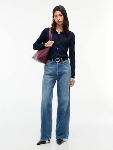 Tommy Jeans Kardigán 'ESSENTIAL' - Modrá
