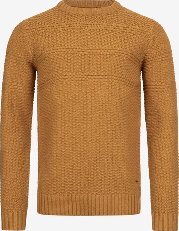 INDICODE JEANS Sweater 'Mirek' in Orange: front