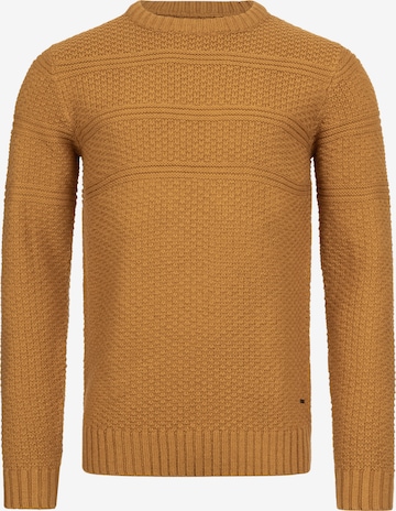 INDICODE JEANS Sweater 'Mirek' in Orange: front