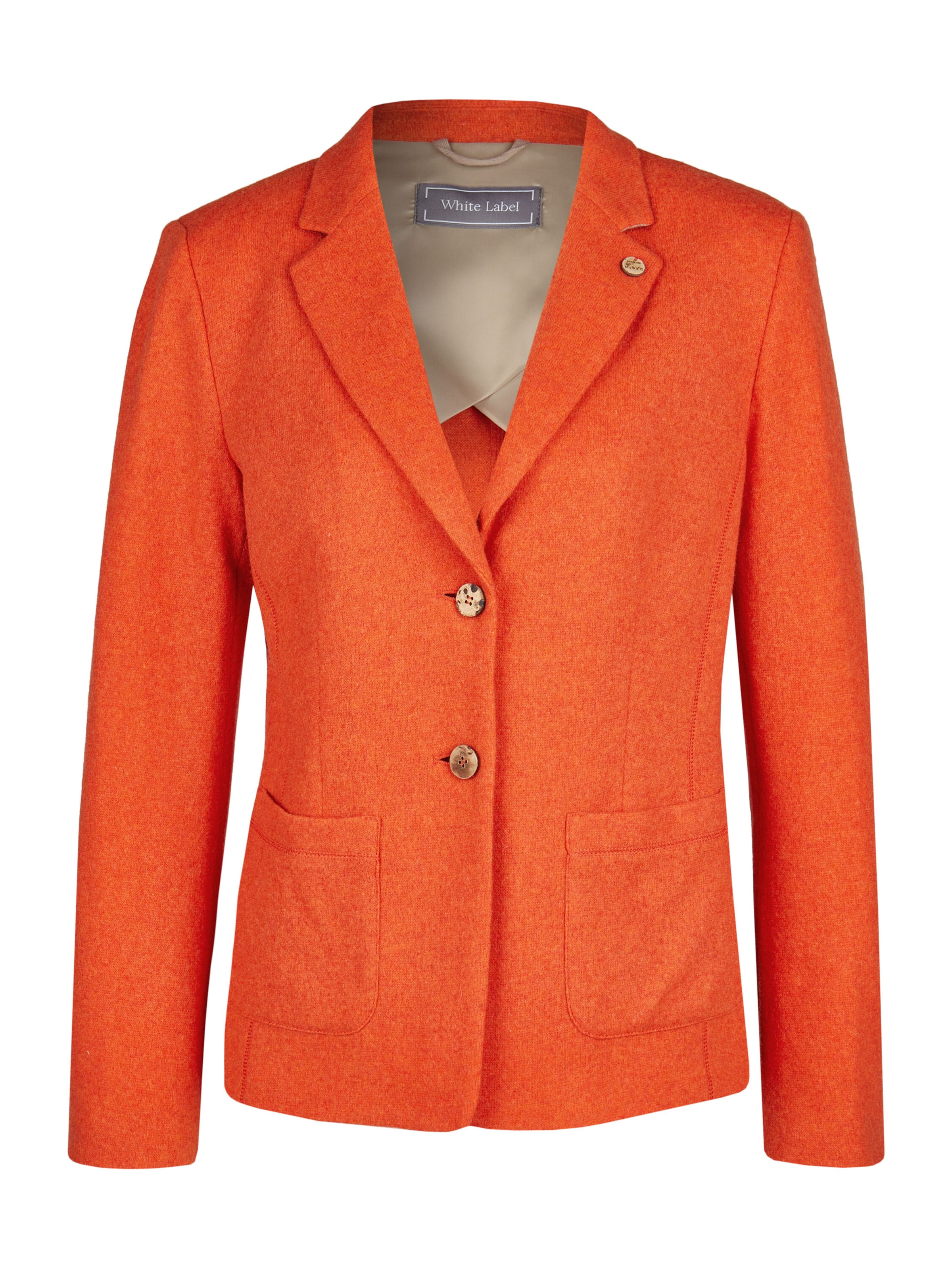 White Label Blazer in Orange: front