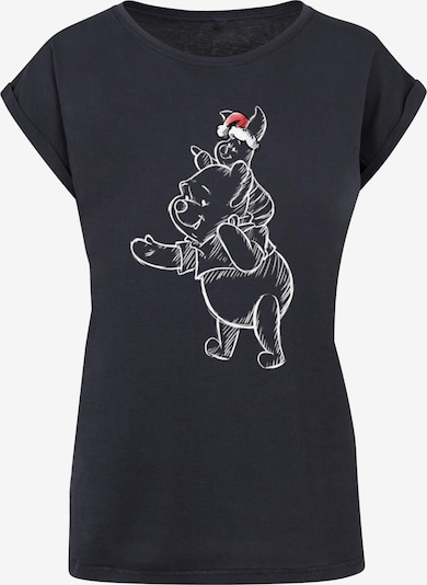 ABSOLUTE CULT T-shirt 'Winnie The Pooh - Piglet Christmas' en bleu marine / rouge clair / blanc, Vue avec produit