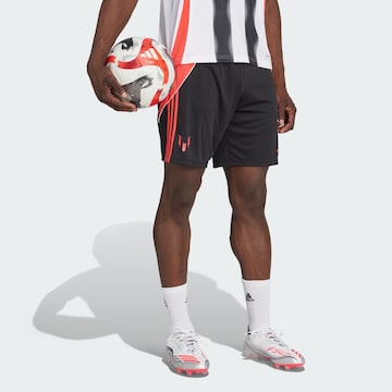 ADIDAS PERFORMANCE Regular Sports trousers 'Messi' in Black: front