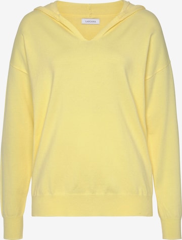 LASCANA Sweater in Yellow: front