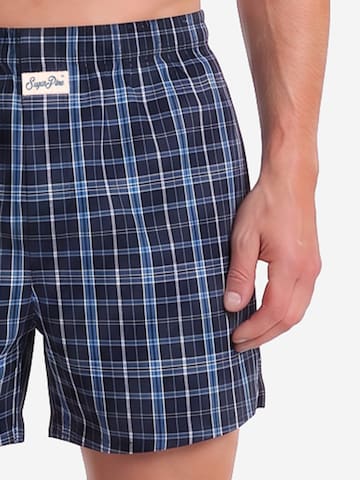 Sugar Pine Boxer ' Mix Karos ' in Blau
