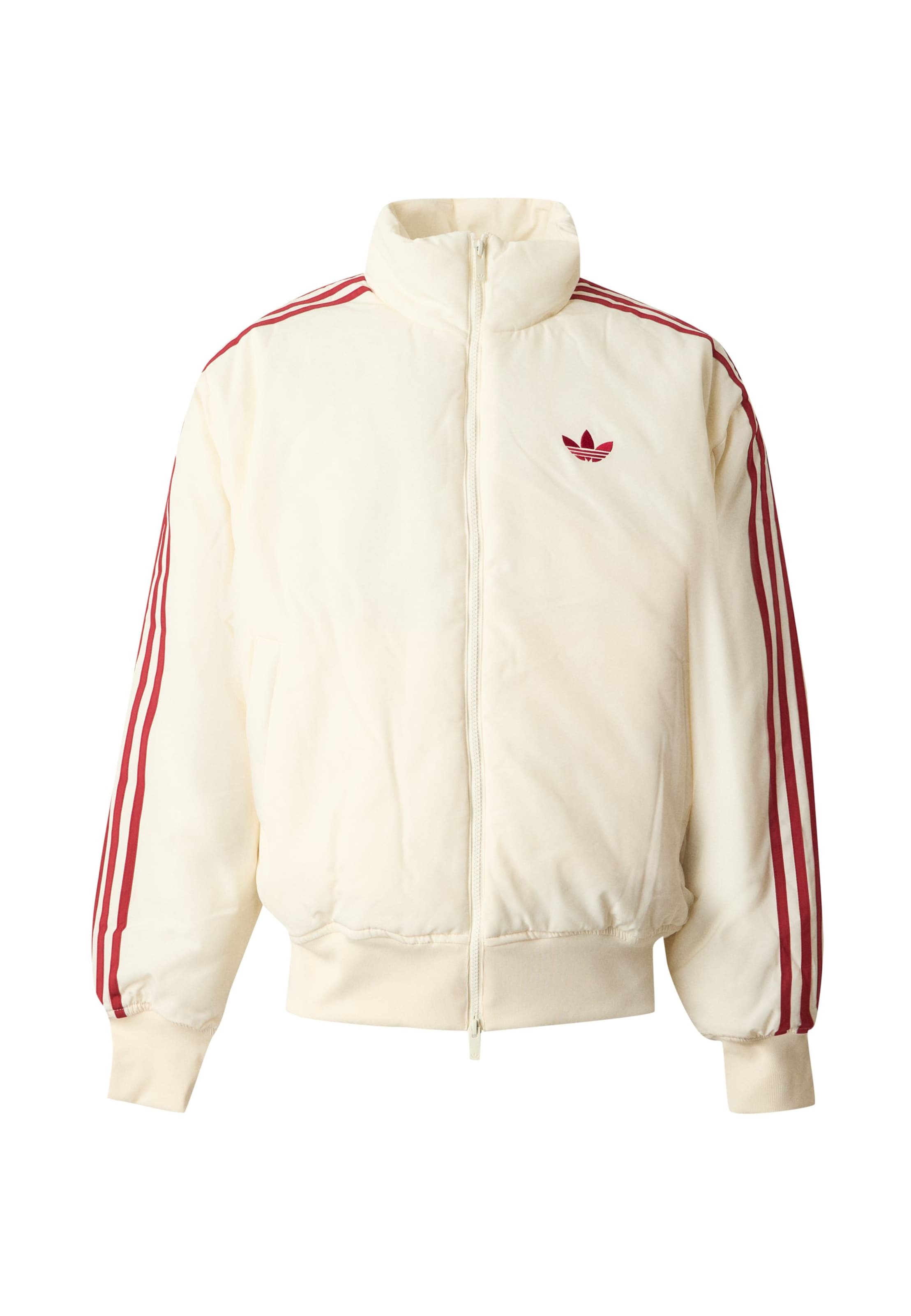 ADIDAS ORIGINALS Демисезонная куртка 'FIREBIRD JKT' в размере XS в Красный / Грязно-белый, Обзор товара