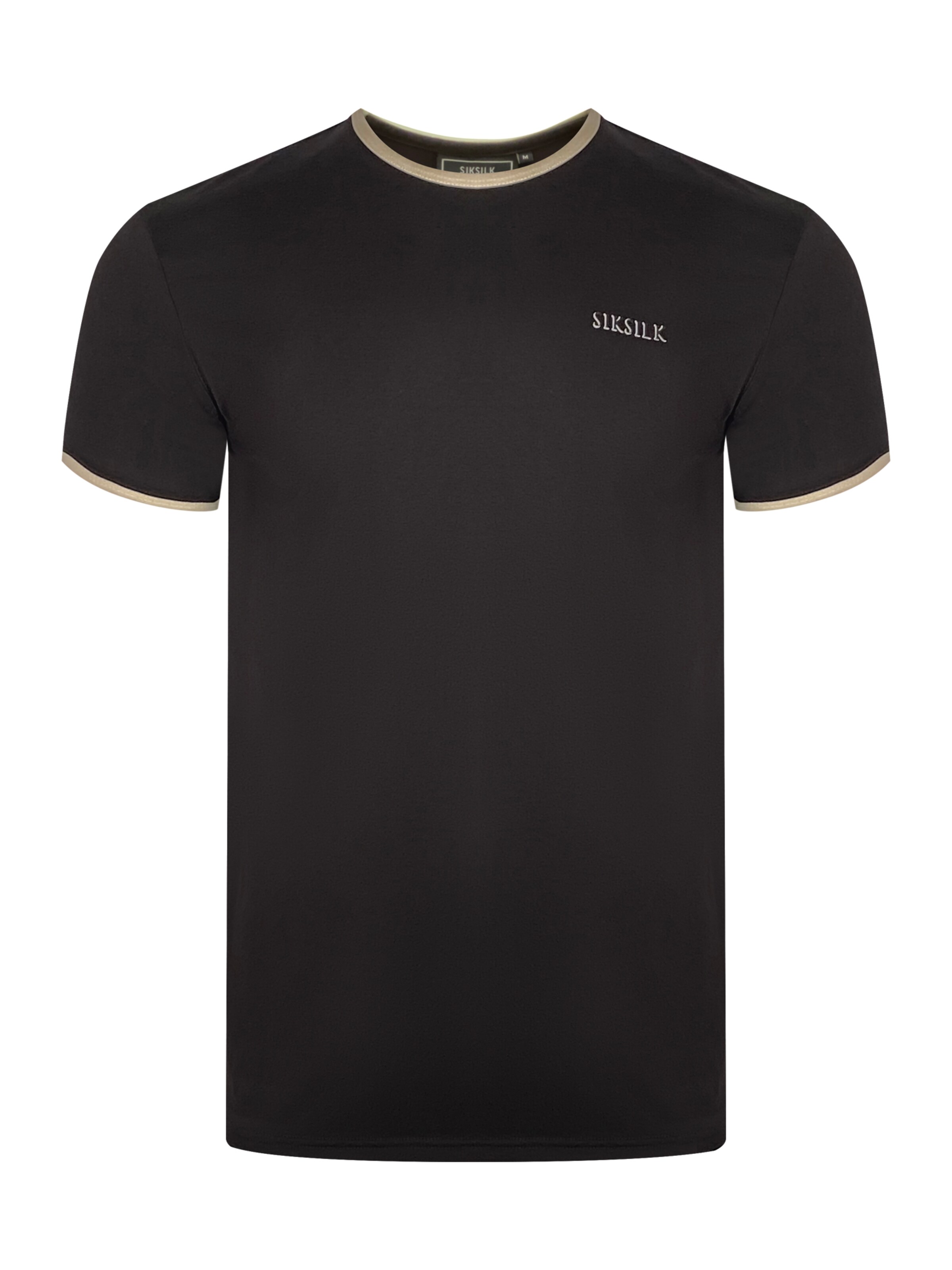 SikSilk T-Shirt in Schwarz: Vorderseite