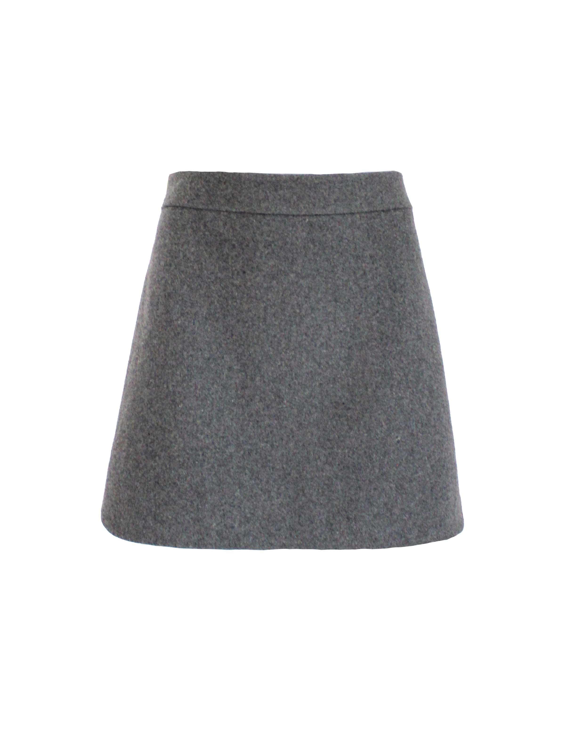 Honnête Atelier Rok 'Ines' in Grijs: voorkant