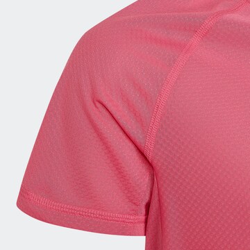 ADIDAS SPORTSWEAR - Camisa funcionais 'Aeroready 3-Stripes' em rosa