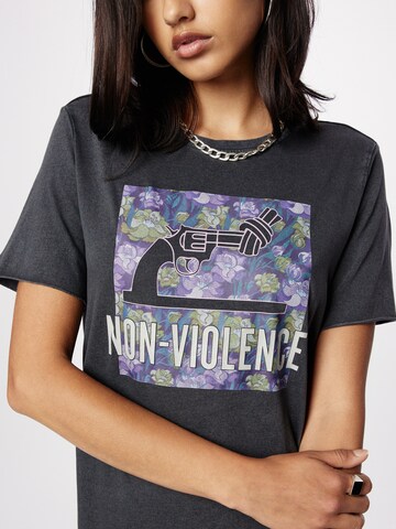 ONLY - Vestido 'NON VIOLENCE' em preto