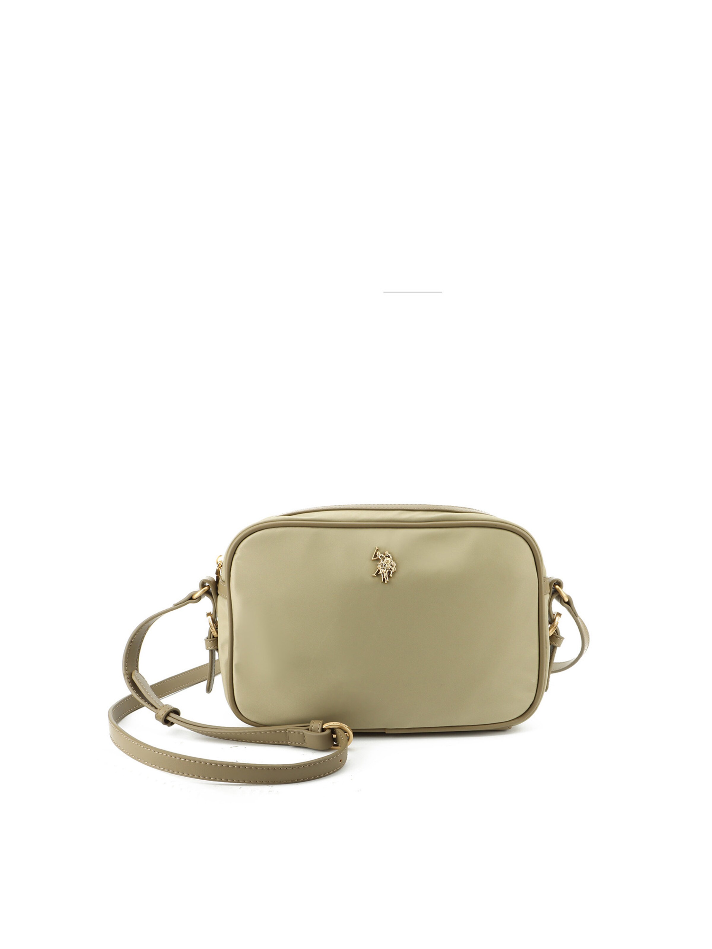 Borsa a spalla di U.S. POLO ASSN. in beige: frontale