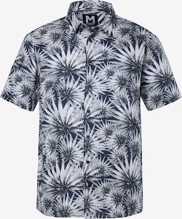 Men Plus Overhemd in Blauw: voorkant