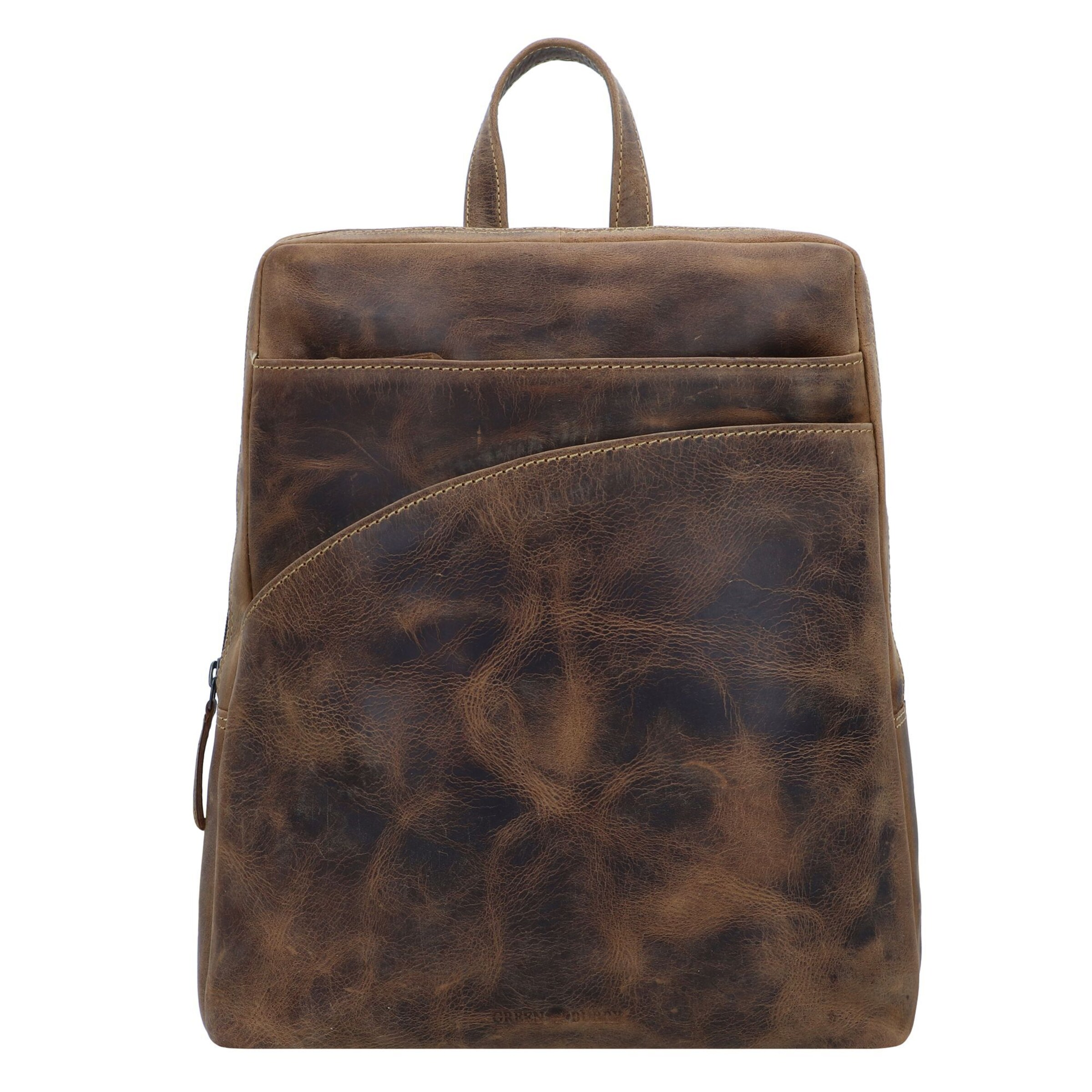 Sac à dos 'Vintage '1536' GREENBURRY en marron : devant