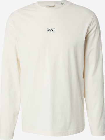 T-Shirt GANT en beige : devant