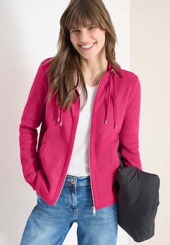CECIL Sweatjacke in Pink: Vorderseite