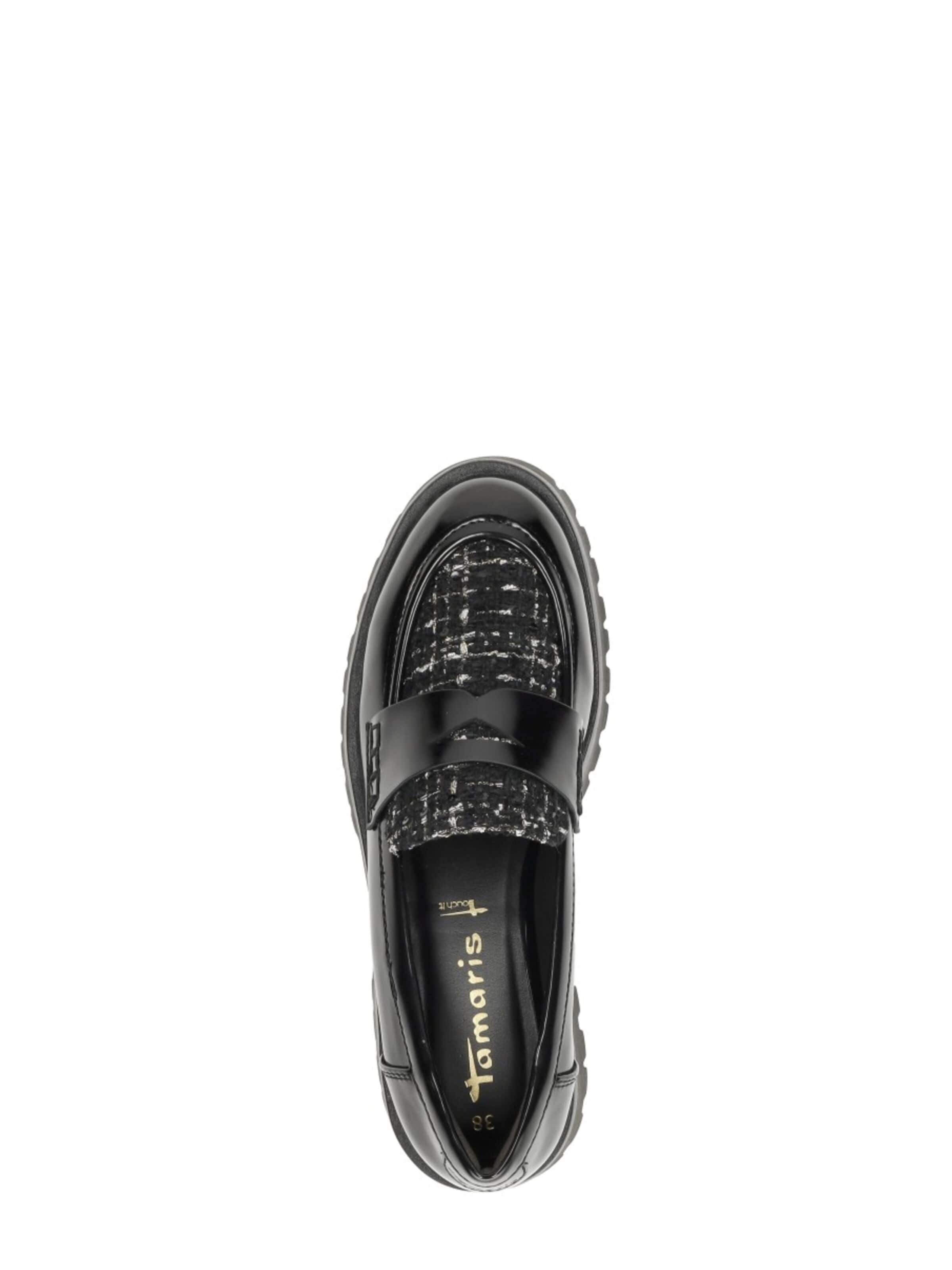 Mocassin 'Mocassin' Tamaris en noir