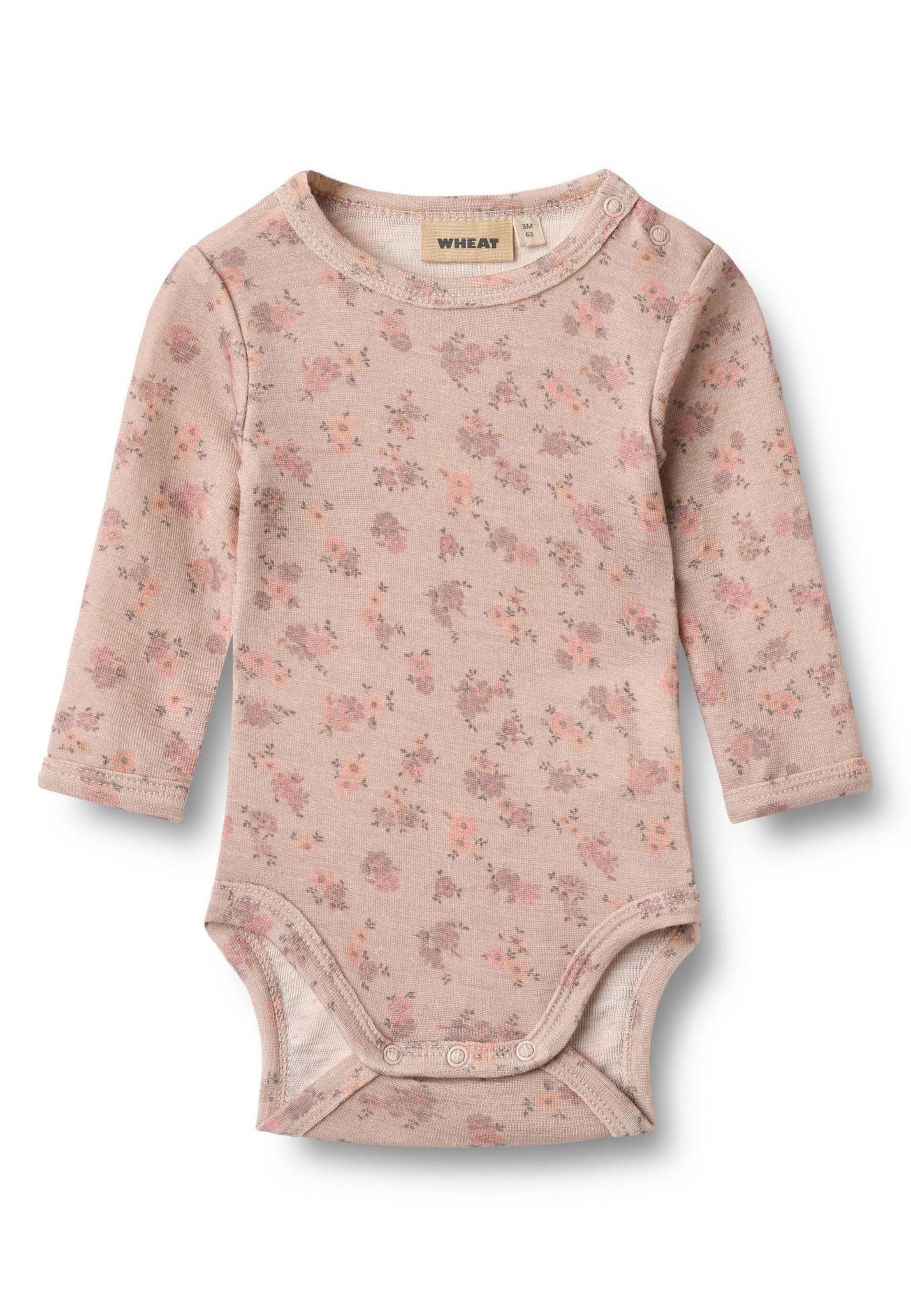 Tutina / body per bambino 'Lucca' di WHEAT in rosa: frontale