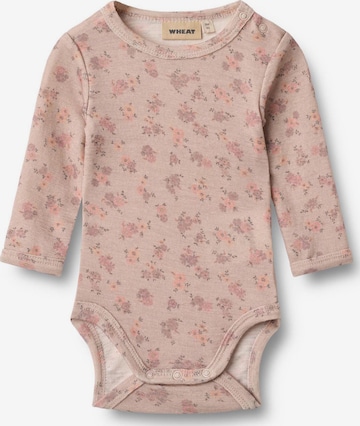 Tutina / body per bambino 'Lucca' di WHEAT in rosa: frontale