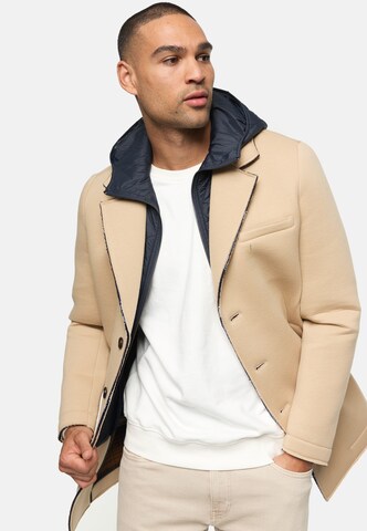 INDICODE JEANS Between-Seasons Coat 'Apostolos ' in Beige: front