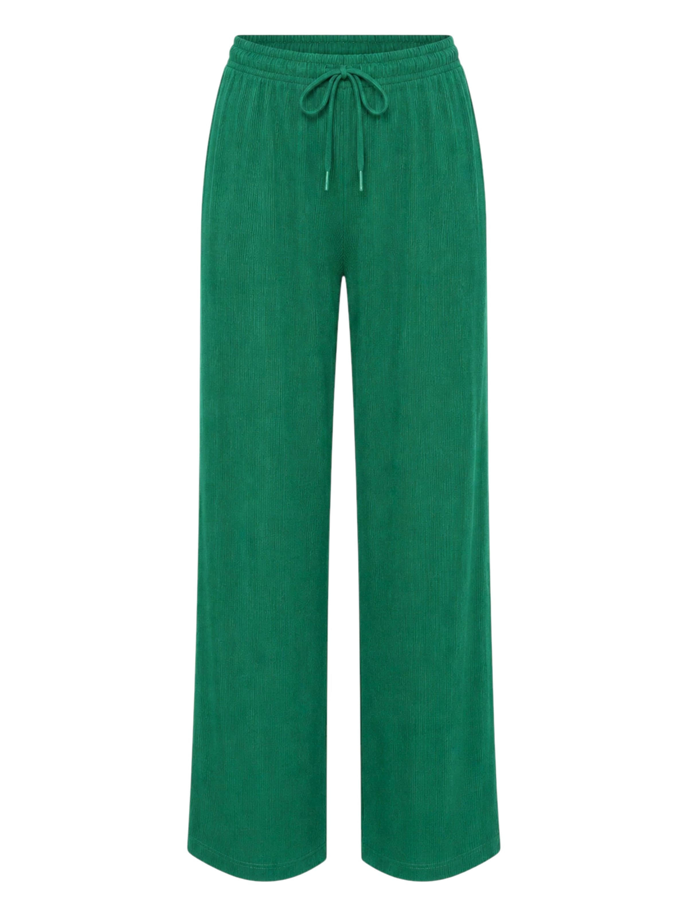 fashionshowcase Broek 'FLORYN – Palazzohose Crinkle' in Groen: voorkant
