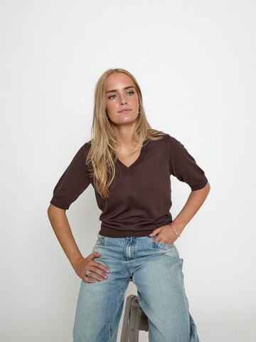 minus Top 'Milla' in Brown