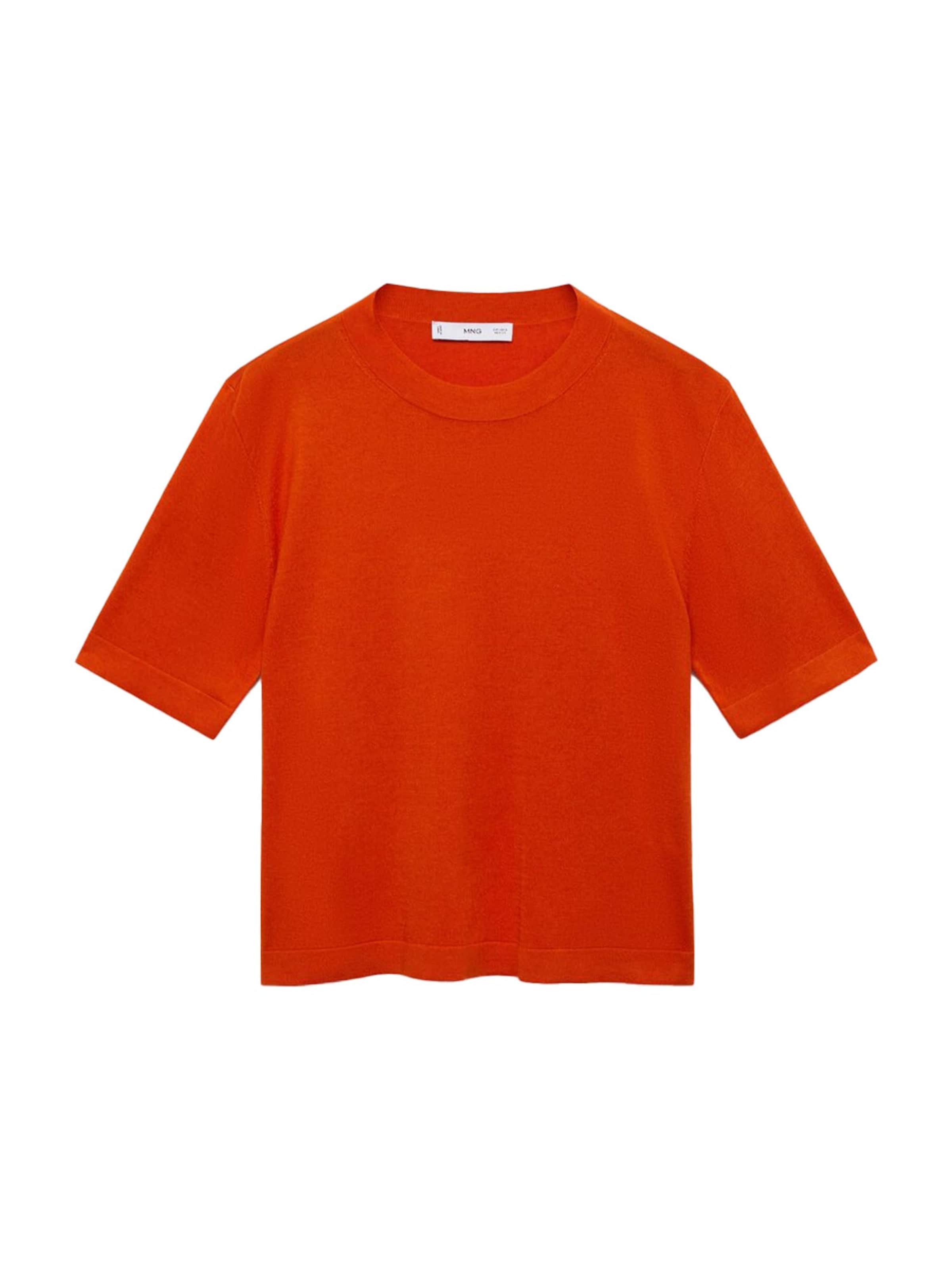 MANGO Svetr 'LUCCAS' – oranžová: přední strana