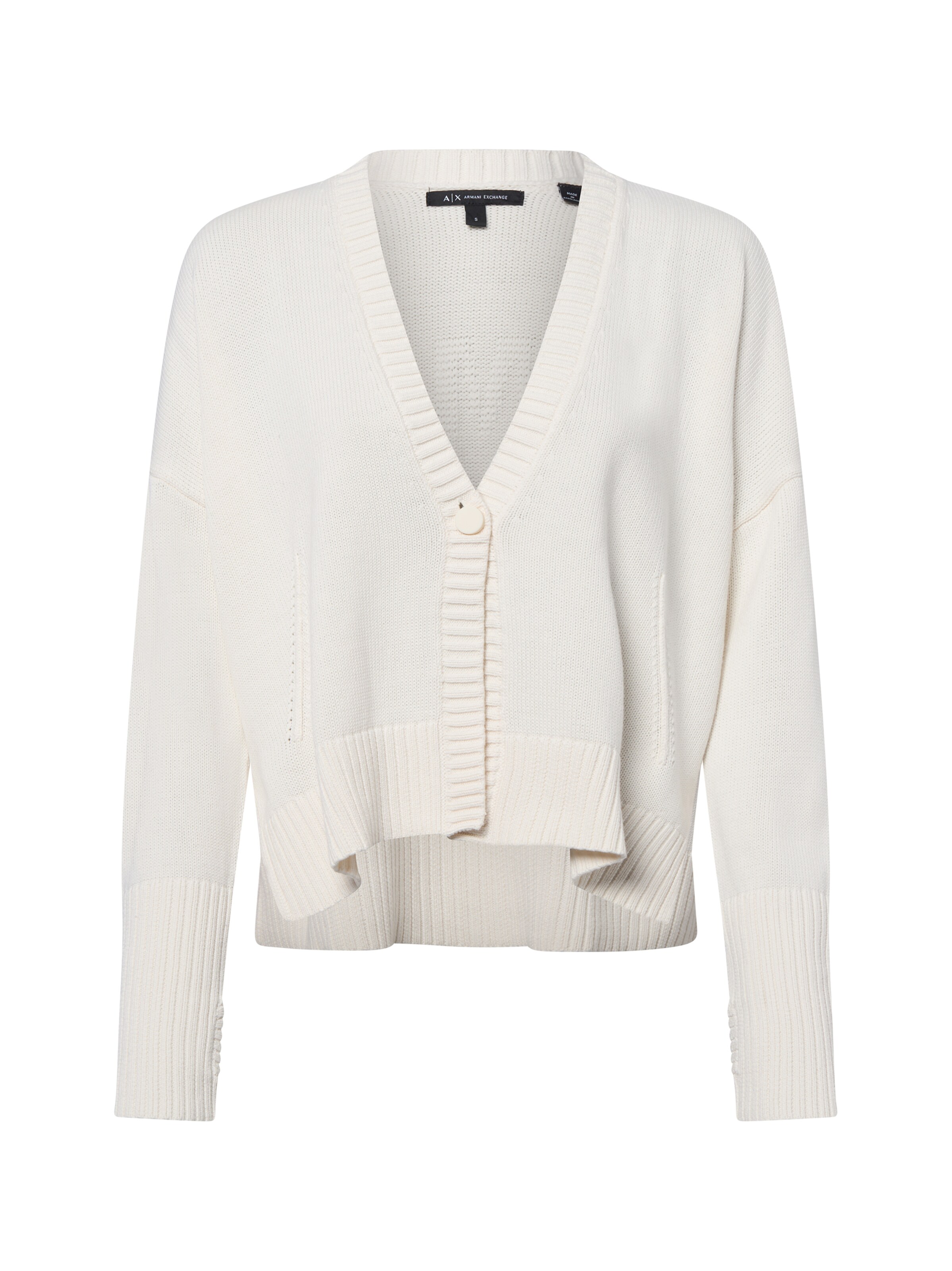 ARMANI EXCHANGE Strickjacke in Weiß: Vorderseite