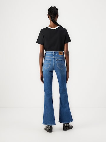 Lee Flared Jeans 'BREESE' in Blauw: terug