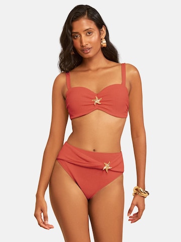 love & roses Góra bikini w kolorze pomarańczowy: przód