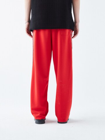 VAMOS CLO Wide leg Broek 'Santa Clarita' in Rood