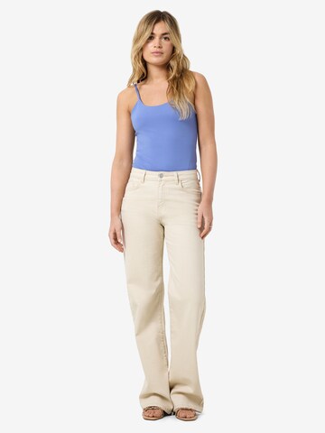 Noisy may Wide Leg Jeans 'NMYOLANDA' in Beige