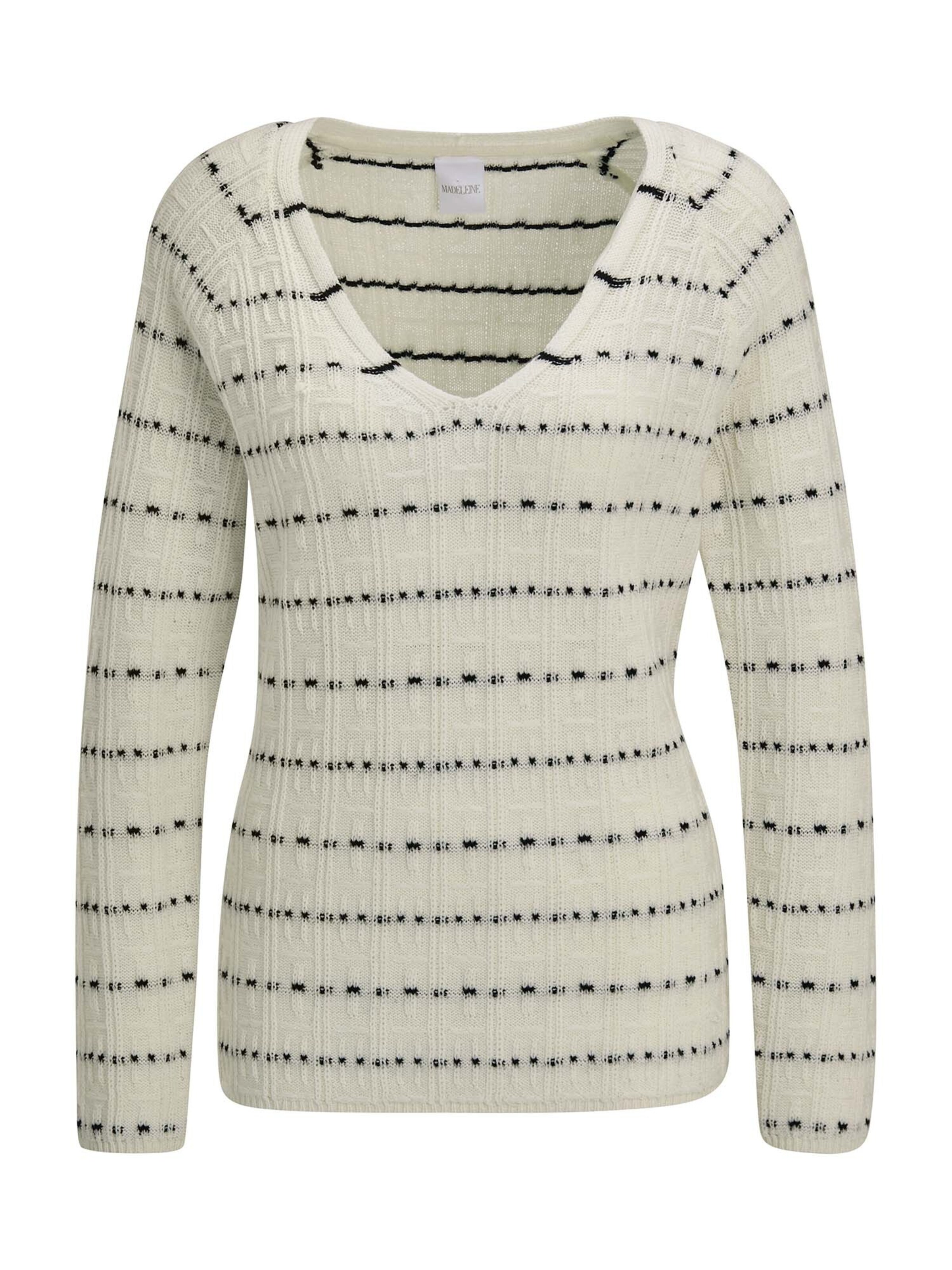 Pull-over MADELEINE en blanc : devant