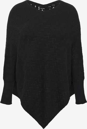 KAFFE CURVE Poncho 'Olina' in schwarz, Produktansicht