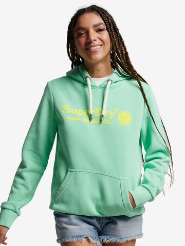 Sweat-shirt 'Venue' Superdry en vert : devant